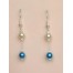 Boucles d oreilles mariage ivoire turquoise BO1182A Boucles d oreilles mariage ivoire turquoise BO1182A