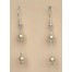 Boucles d oreilles mariage perles ivoire foncé BO1183A Boucles d oreilles mariage perles ivoire foncé BO1183A
