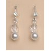 Boucles d oreilles mariage blanc cristal BO1188A