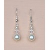 Boucles d oreilles mariage blanc cassé cristal BO1215A