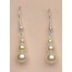 Boucles d oreilles mariage perles ivoire BO2073A Boucles d oreilles mariage perles ivoire BO2073A