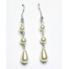 Boucles d oreilles mariage ivoire BO2083A