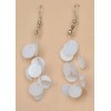 Boucles d oreilles blanc BO4248A