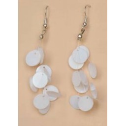 Boucles d oreilles blanc BO4248A