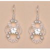 Boucles d oreilles blanc cristal strass BO4261Z