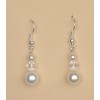 Boucles d oreilles mariage blanc cristal BO4270A