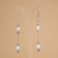 Boucles d'oreilles Mariage blanches et argent BO1270A