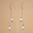 Boucles d'oreilles mariage blanc et argent BO1270B