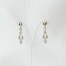 Boucles d'oreilles mariage blanc cristal BO1267B