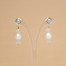 Boucles d'oreilles mariage blanc cristal BO1267B