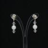 Boucles d'oreilles mariage blanc cristal BO1267B