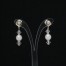 Boucles d'oreilles mariage blanc cristal BO1267B