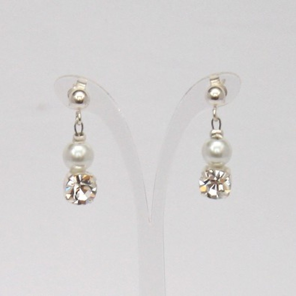 Parure mariage blanc et strass