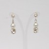 Boucles d'oreilles blanc strass BO1276A