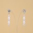 Boucles d'oreilles blanc cristal strass BO1275A