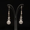 Boucles d'oreilles cristal de Swarovski et verre givré BO4290A
