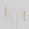 Boucles d'oreilles blanc et or BO6001A