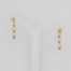Boucles d'oreilles blanc et or BO6001A