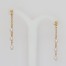 Boucles d'oreilles blanc et or BO6004