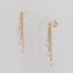 Boucles d'oreilles blanc et or BO6004