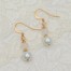 Boucles d'oreilles mariage or et blanc BO6003