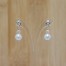 Boucles d oreilles mariage blanc et cristal BO1179A Boucles d oreilles mariage blanc et cristal BO1179A