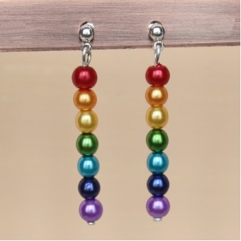 Boucles d'oreilles arc en ciel BO1249A