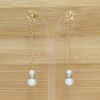 Boucles d'oreilles mariage blanc or strass BO6501