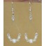 Boucles d'oreilles cristal et blanc BO1257A