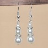 Boucles d'oreilles blanc et strass BO1250A