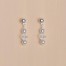 Boucles d'oreilles blanc cristal BO1254B Boucles d'oreilles blanc cristal BO1254B