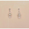 Boucles d'oreilles ivoire cristal BO1247B