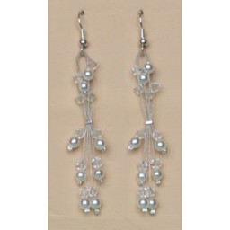 Boucles d'oreilles blanc cristal BO1240A