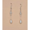 Boucles d oreilles blanc cristal BO1221A