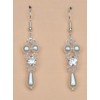 Boucles d oreilles blanc cristal et strass BO1221B