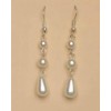 Boucles d oreilles blanches BO1138A