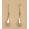 Boucles d oreilles blanches BO1138B