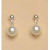 Boucles d oreilles blanches BO1138D