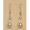 Boucles d oreilles blanc cristal BO1138C