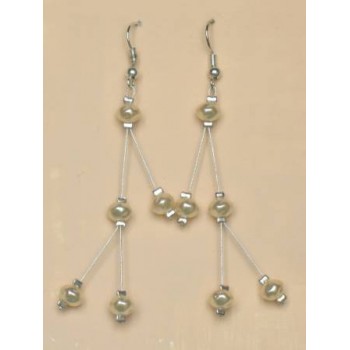 Boucles d oreilles ivoire BO1156A