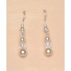 Boucles d oreilles ivoire cristal BO1142Z