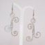 Boucles d'oreilles aluminium argent BO357