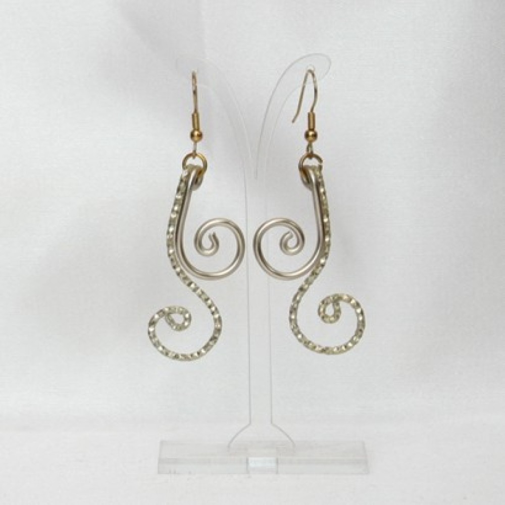 Boucles d'oreilles mariage champagne