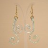 Boucles d'oreilles mariage champagne BOA354