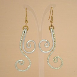 Boucles d'oreilles mariage champagne BOA354