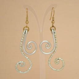 Boucles d'oreilles mariage champagne BOA354