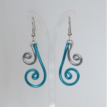 Boucles d'oreilles argent et turquoise BOA350