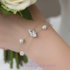 Bracelet mariage blanc cristal BR1238A