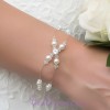 Bracelet mariage blanc cristal et strass BR1221A