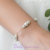 Bracelet mariage blanc et strass BR1250A